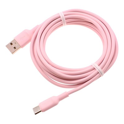 [1904] Tecnocel Malla Cable Usb Macho A Tipo C Macho Largo 1 Mt Apto Carga Rapida Qc Reforzado Varios Colores A904