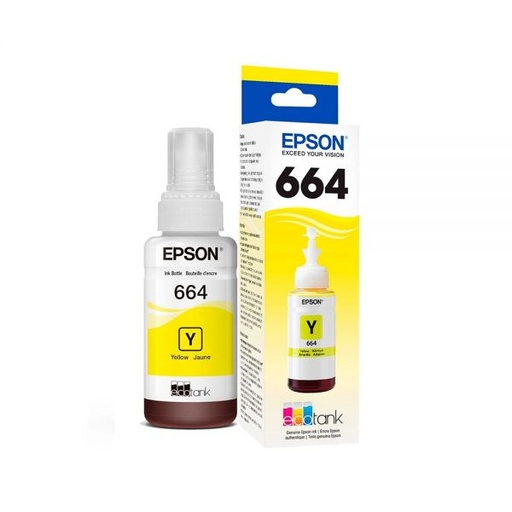 [3676] TINTA EPSON ORIGINAL T664 YELLOW AMARILLO SERIE L