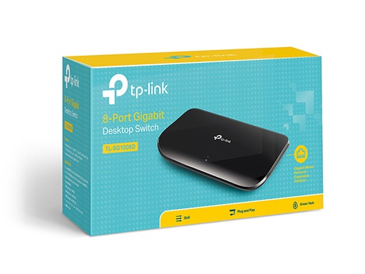 [3681] TP-LINK TL-SG1008D - SWITCH 8 PUERTOS GIGABIT 10/100/1000 MBPS