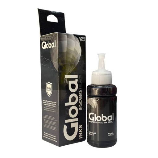 [1953] Tinta Premium Global Alternativa Para Epson Serie L T664 673 774 Black/Negro 70 Cm3