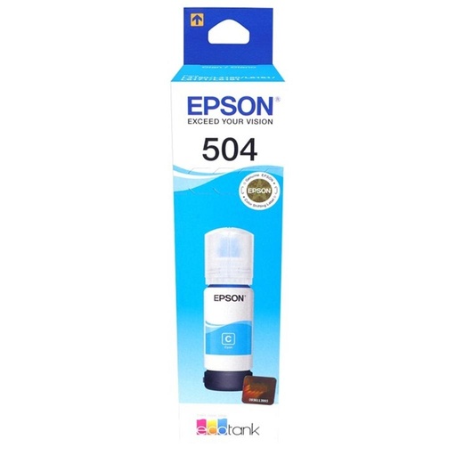 [1947] Tinta Original Epson T504 Cyan Para Epson L4150/6161 Series