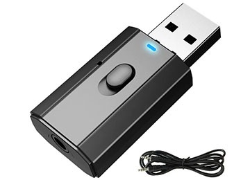 [8192] Receptor Emisor 2 En 1 Audio Bluetooth 5.0 Sin Batería - Requiere Alimentación Por Usb Tp-16646