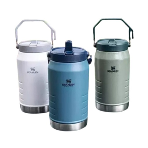[9770] Termo Galonera 1.2Lt Simil Stanley + Vaso/Mate Varios Colores