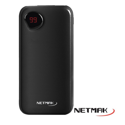 [5453] NETMAK NM-PB2 - POWER BANK 10000 MAH DISPLAY DIGITAL SALIDA 2 USB