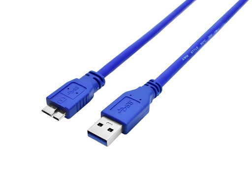 [5965] NISUTA NSCAMIUS32 - CABLE DISCO RIGIDO EXTERNO USB 3.0 A MICRO USB B 3.0 LARGO 1.8 MTS