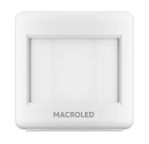 [6495] MACROLED SMSPB-110-8M-3AAA - ALARMA SENSOR DE MOVIMIENTO DE PARED SMART BLANCO 8MT 110° 3 PILAS AAA