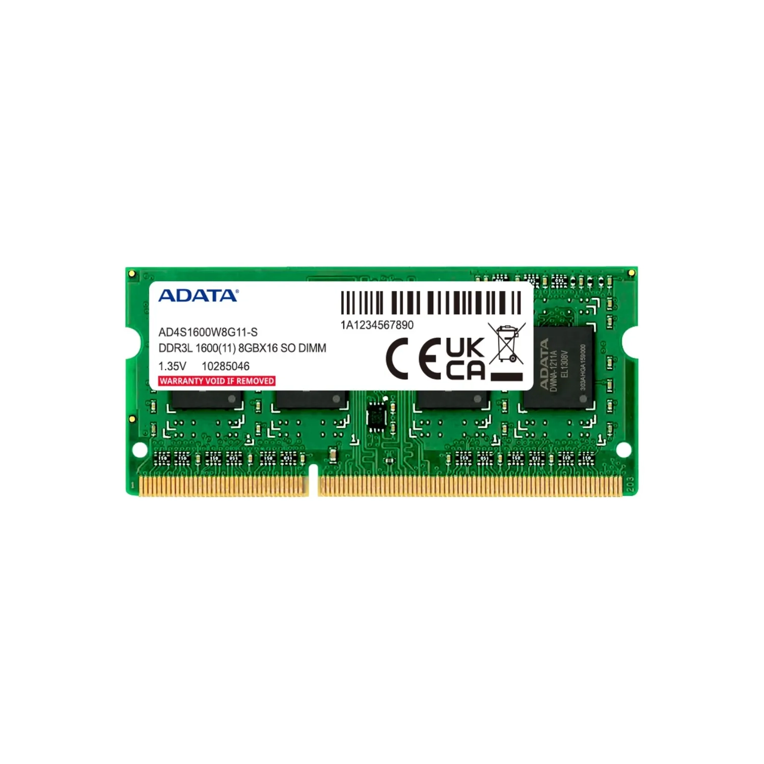 [951896] Memoria Ram Sodimm Adata 8Gb Ddr3L 1600Mhz Cl11 1.35V