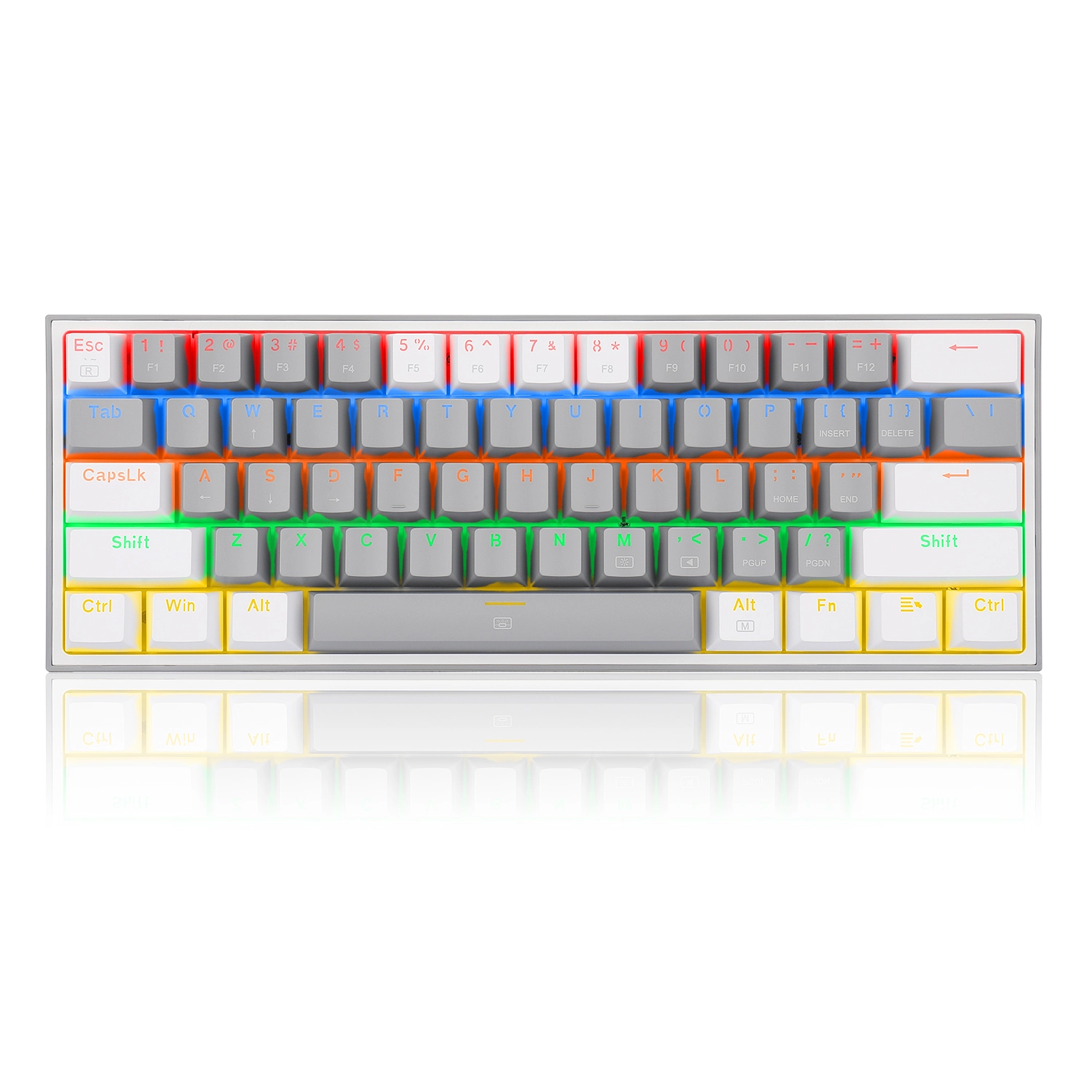[951989] Teclado Inalámbrico Fizz Pro K616 Gris/Blanco