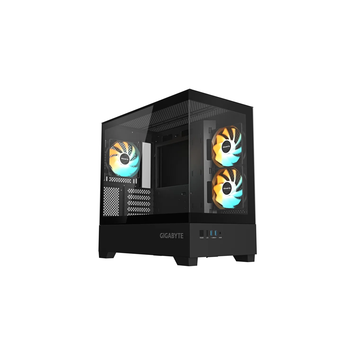 [952003] Gabinete Gigabyte C201 Panoramic Negro Mid Tower S/Fuente