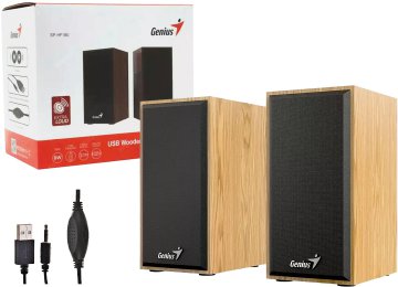 [0417589] Parlante Genius Sp-Hf180 6W Usb Pine Wood (2701)