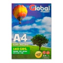 GLOBAL PAPERG140A4-20 - GLOSSY RESMA x20 DE PAPEL A4 (210 x 297 mm.) FOTOGRAFICO BRILLANTE 140 GR