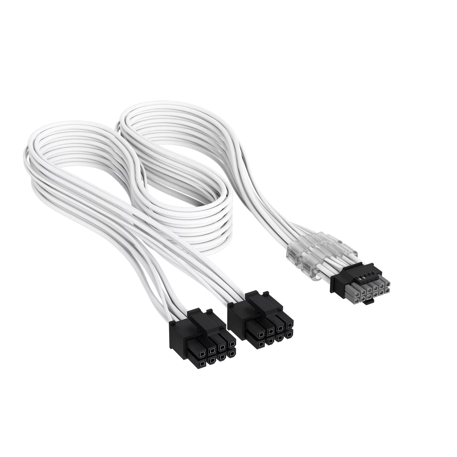[952028] Cable Premium Con Funda 2X 8-Pin Pcie 12V Y 2X6 600W Type 4 Blanco