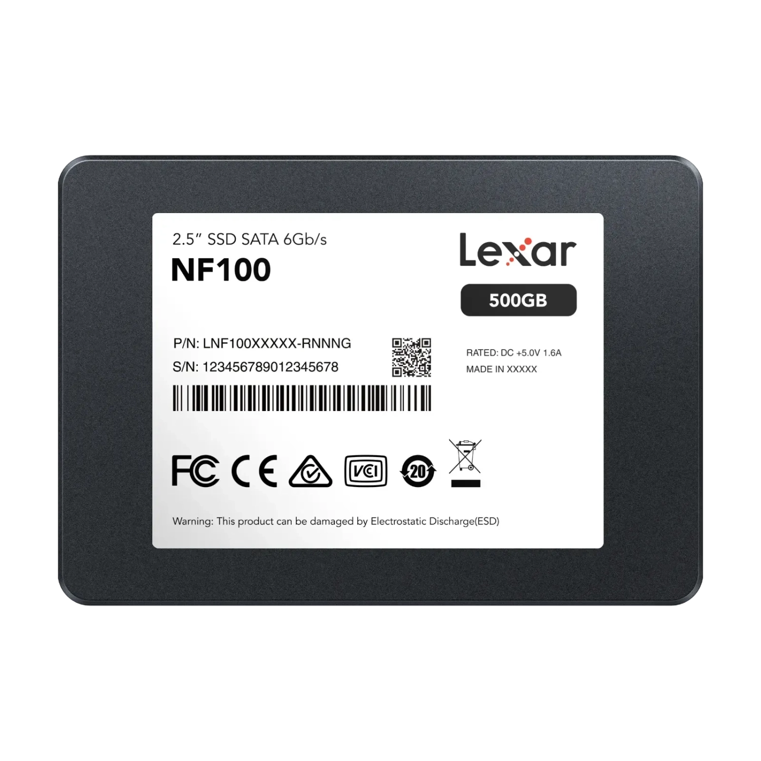 [952319] Disco Interno Ssd Lexar Nf100 500Gb 2.5” Sata Iii