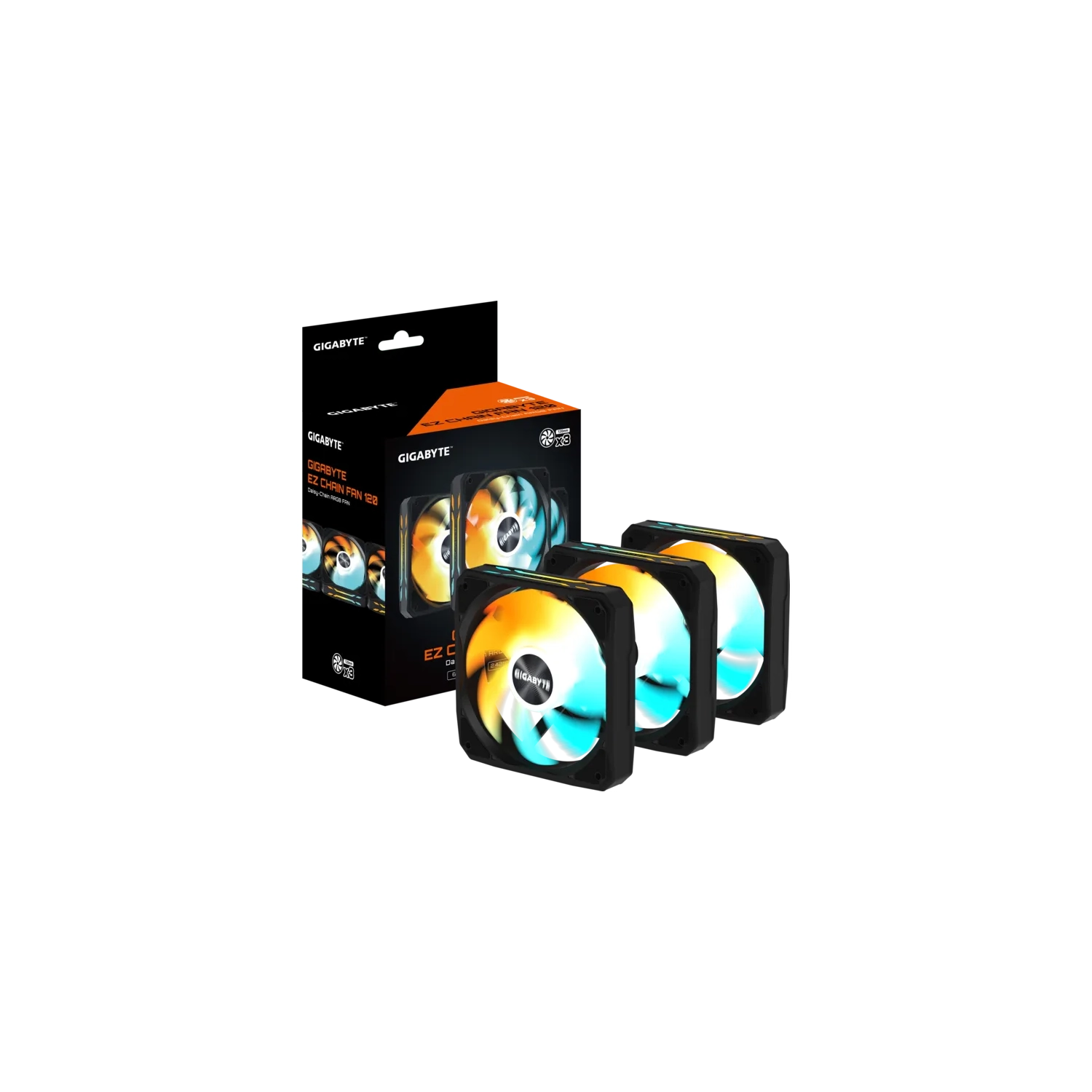 [952348] Fan Cooler Gigabyte Aorus Ez Chain Fan 120X3 Argb Negro