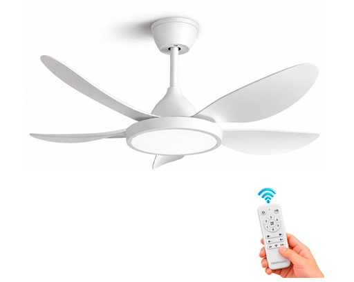 [965757] Novohome  Nh-Vtr1001 Ventilador De Techo 5 Aspas Con Control Remoto Luz Led 35W Diametro 42" Con 6 Vel. Varios Colores