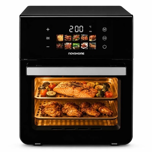 Novohome NH-AF30n horno airfryer 11 lts 1500w display