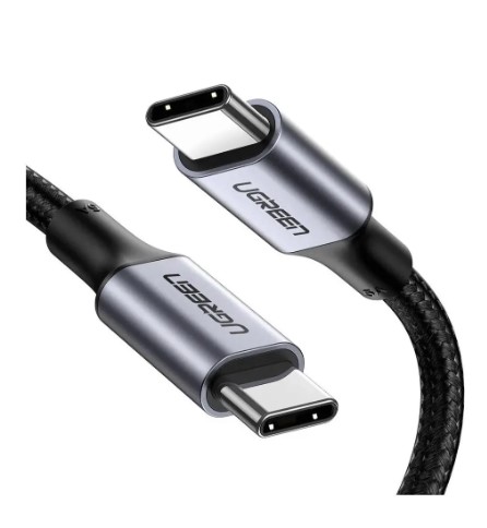 Ugreen US316 cable datos y carga USB tipo C a tipo C 5A max 480mbps max 100w PD largo 1mt