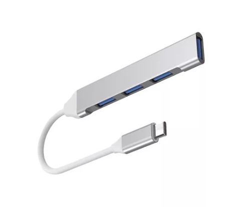 [7527] NETMAK NM-AC09 HUB USB TIPO C A 3 PUERTOS USB 2.0 + 1 USB 3.0