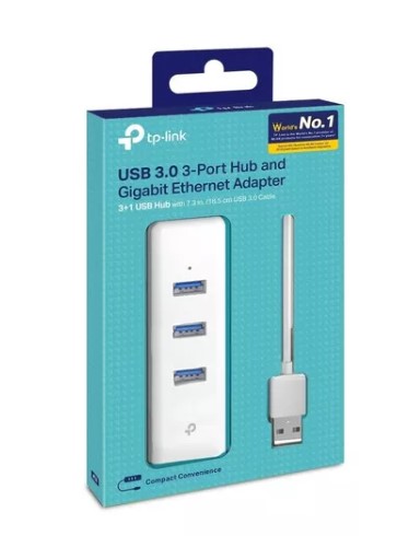 [7649] TPLINK UE330 HUB USB 3 PUERTOS 3.0 + RJ45 GIGALAN