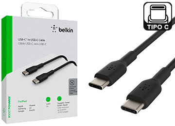 [7903] BELKIN ORIGINAL - CABLE USB TIPO C M A USB TIPO C M 1M BELKIN HASTA 60W