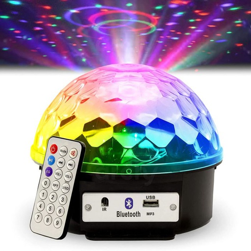 [8624] SUONO MEDIA ESFERA LED RGB USB BT PARTY ILU0031