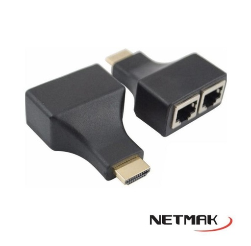 [10004] NETMAK NM-C56 EXTENSOR HDMI POR UTP CAT 5E/6 HASTA 30M