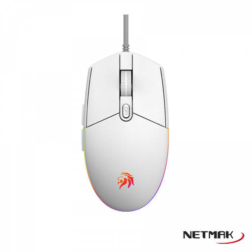 [8986] Netmak Nm-Expert-W Mouse Gamer Usb Expert Blanco