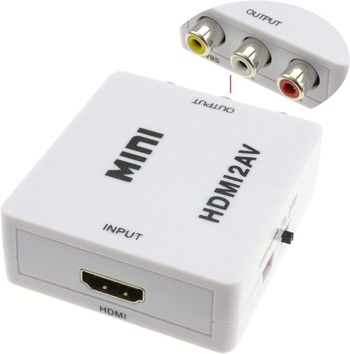 [6099] NETMAK NM-HD4 - CONVERSOR HDMI A RCA