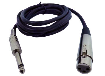 [8731] CABLE DE AUDIO - PLUG 6.5 M A CANON H 1.8 MTS PARA MICROFONO TP-14176