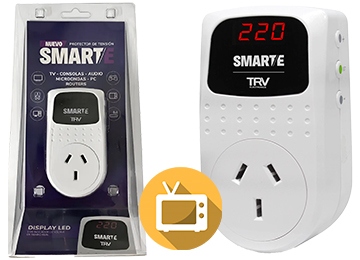 [9512] Protector De Tension Trv Smart F 2200W 10A 50Hz Seteable 180V 245V Dimensiones 55X97X66Mm Restablecimiento 180 Segudos Heladera Aire Acondicionado