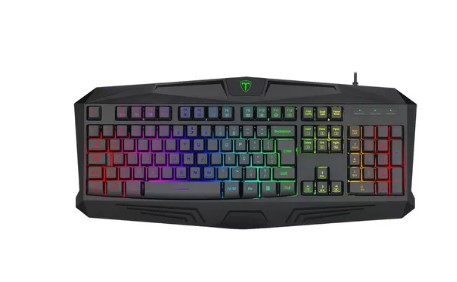 [8077] T-DAGGER TANKER TECLADO BLACK SP T-TGK106 MEMBRANA RGB GAMER