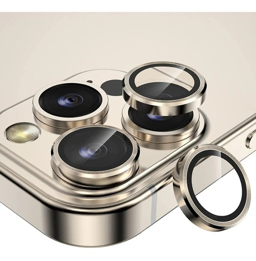 [9958] Templado Protector Camara Color Iphone 15 Pro/ 15 Pro Max Varios Colores