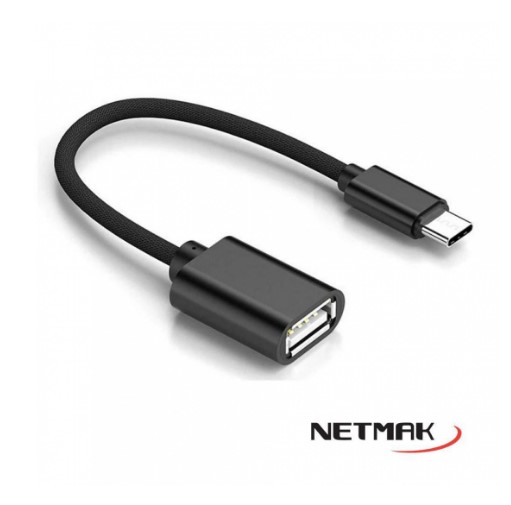 [10040] Netmak Nm-C104 Adaptador Tipo C Marcho A Usb 2.0 Hembra Otg 