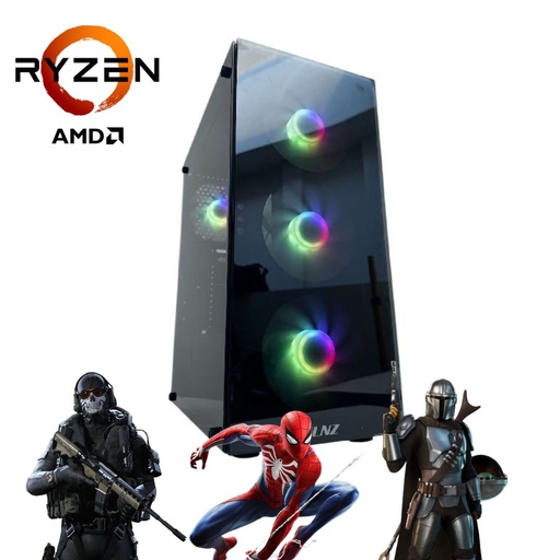 [8763] Pc Gamer Armada Ryzen 5 5600Gt Am4 32Gb Ram M.2 500Gb Fuente 700W 80+ Bronze Fs10 Sentey + Sistema