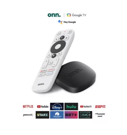 [8872] WATCH ONN - REPRODUCTOR ONN RAM 2GB ROM 8GB GOOGLE TV 4K HDMI WIFI CONTROL REMOTO FUNCION CHROMECAST SMART