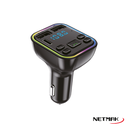 NETMAK TRANSMISOR FM BT CON PUERTO TIPO C Y USB NM-CAR38