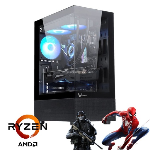 [8781] PC GAMER ARMADA RYZEN 5 8500G AM5 32GB RAM M.2 1TB FUENTE 700W 80+ BRONZE CRYSTAL Z1 FORMULA V