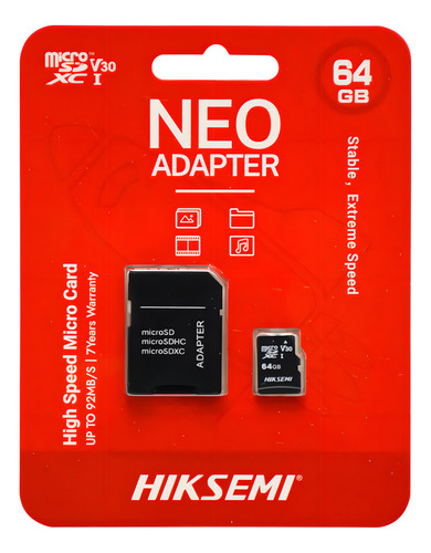 [10078] Hiksemi Microsd 64Gb Neo C/Adaptador