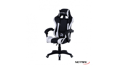 [8983] NETMAK NM-BEAST-W SILLA GAMER BLANCA