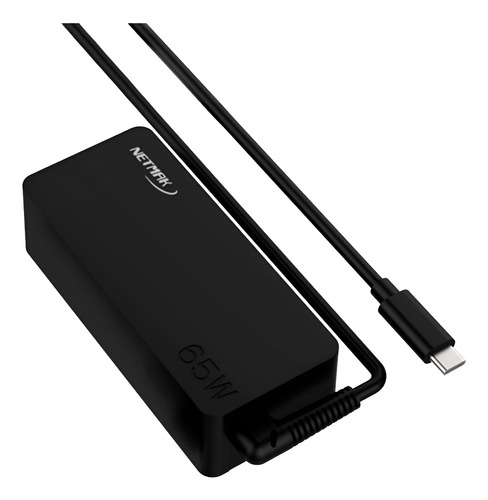 [10107] Netmak Nm-1265 Cargador Universal 65W Notebook Tipo C 3.0 5V A 20V Lenovo, Macbook, Ipad Pro, Samsung Galaxy