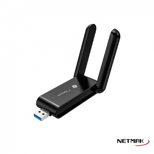 [10123] Netmak Nm-Cs1200 Placa De Red Usb Wifi 1200 Mbps