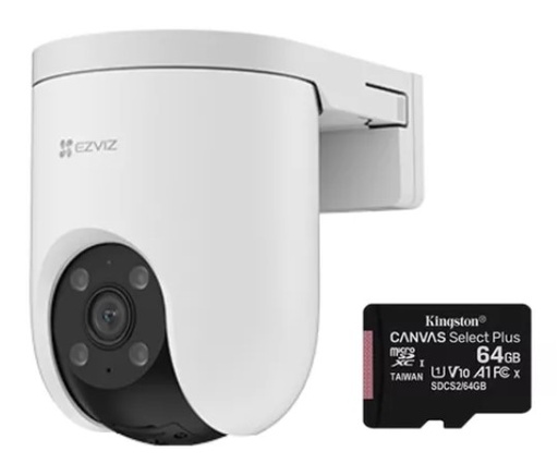 [10198] Combo Cámara Ezviz H8C Pro R200 Wifi 3Mpx 2K + Micro Sd 64Gb