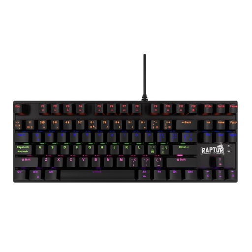 [10201] Raptor Gamer Teclado Fireclaw M87 Mecanico Retroiluminado Switch Red Outemu