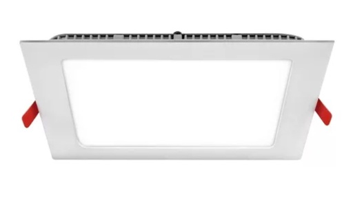 [10246] Novoled Nov-Pec12F Plafon Panel De Embutir Cuadrado 12W Blanco Frio 6500K 