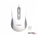 NETMAK NM-M690 MOUSE INALAMBRICO WIRELESS 2.4 GHZ + BLUETOOTH COLOR WHITE BLANCO