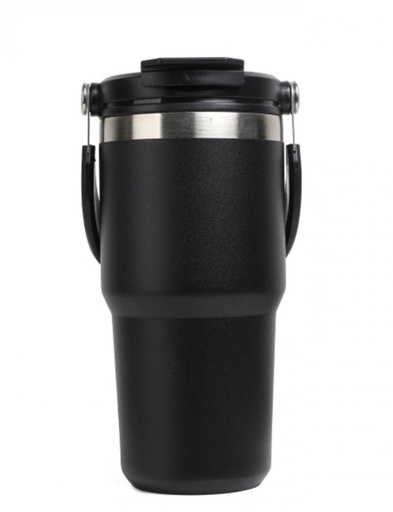 [9353] VASO ACERO TERMICO 21C 600ML NEGRO LISO