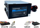 FUENTE SOLARMAX 500W KC-CDA500 +12V 16A 24+4PINES 1XMOLEX 2XSATA COOLER 8CM