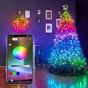 TIRA LED LUZ RGB SMART BLUETOOTH LARGO 5 MTS APP CONTROL REMOTO 5V USB NAVIDAD ARBOLITO