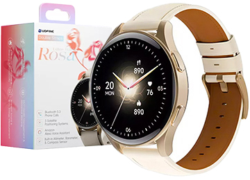 [9682] SMARTWATCH UDFINE WATCH ROSA GOLD IP68 ALEXA